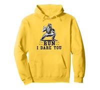 Funny Baseball Catcher Run I Dare You Backstop Battery Mate Sudadera con Capucha