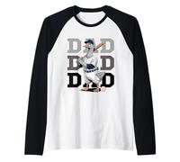 Funny Baseball Dad Goose Sports Lover Father's Day Tee Camiseta Manga Raglan