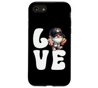Funny Baseball Hot Dog Gnome Grandpa Love Baseball Graphic Carcasa para iPhone SE (2020) / 7 / 8