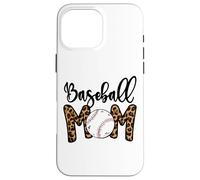 Funny Baseball Mom Leopard Print Softball Mom Mother's Day Carcasa para iPhone 16 Pro MAX