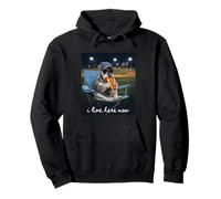Funny Baseball Mom Schnauzer Yo Vivo aquí Ahora Sudadera con Capucha