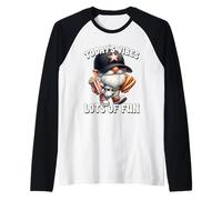 Funny Baseball Saying For Men With Gnome Baseball Grandpa Camiseta Manga Raglan