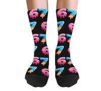 Funny Baseball Socks - Baseball Season Gift Crew Socks, Softball Sock, Soft Lightweight Funny Long, Fun Printed Boys Softball Sock For Daily Sports Basketball Hockey Walking Running Women Adult Teens