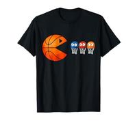 Funny Basketball Eating Silly Buckets Hoops-Themed Graphic Camiseta