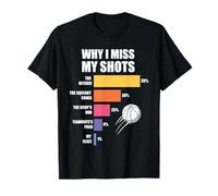 Funny Basketball Humor Why I Miss My Shots Camiseta
