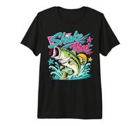 Funny Bass Fishing Graphic Largemouth Lake Angler Humor Camiseta Premium