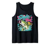 Funny Bass Fishing Graphic Largemouth Lake Angler Humor Camiseta sin Mangas
