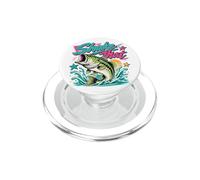 Funny Bass Fishing Graphic Largemouth Lake Angler Humor PopSockets PopGrip para MagSafe