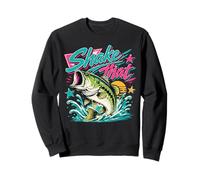Funny Bass Fishing Graphic Largemouth Lake Angler Humor Sudadera