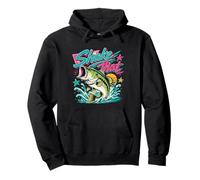 Funny Bass Fishing Graphic Largemouth Lake Angler Humor Sudadera con Capucha
