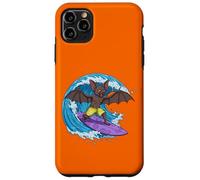 Funny Bat está surfeando una ola del océano 1 - Fan Fun Carcasa para iPhone 11 Pro Max