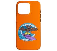 Funny Bat está surfeando una ola del océano 1 - Fan Fun Carcasa para iPhone 16 Pro