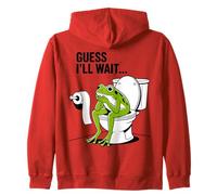 Funny Bathroom Frog I Supongo Que esperaré Humor Sudadera con Capucha
