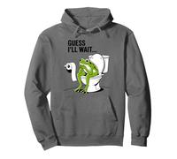 Funny Bathroom Frog I Supongo Que esperaré Humor Sudadera con Capucha