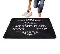 Funny Bathroom Rug, Black White Carpet Mat, 16x24 Inch Non Slip Floor Mats with Absorbent Effect, Soft Plush Door Mats, Decorative Entry Rug with Modern Design, Indoor Outdoor Floor Mat for Home Use
