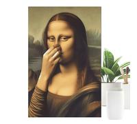 Funny Bathroom Wall Art, Pinching Nose Canvas Artwork Decor, Restroom Poster Print | Humorous Home Decoration, Creative Wall Poster, Quirky Art Piece For Apartment Hotel Office Living Room Bedroom