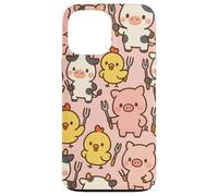 Funny BBQ Farm Animals Kawaii Barnyard Crew Pattern Carcasa para iPhone 13 Pro MAX