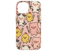Funny BBQ Farm Animals Kawaii Barnyard Crew Pattern Carcasa para iPhone 14