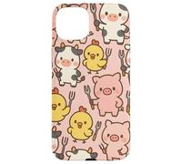 Funny BBQ Farm Animals Kawaii Barnyard Crew Pattern Carcasa para iPhone 15 Plus