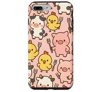 Funny BBQ Farm Animals Kawaii Barnyard Crew Pattern Carcasa para iPhone 7 Plus/8 Plus