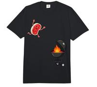 Funny BBQ Grilling Steak Jumping On Grill Comfort Colors Adult Heavyweight T-Shirt