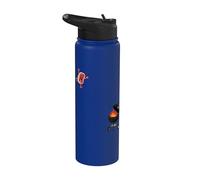 Funny BBQ Grilling Steak Jumping On Grill Stainless Steel Insulated Water Bottle