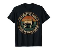 Funny BBQ Smoker Chef My Meat Will 100% Go To Your Mouth Camiseta