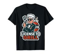 Funny BBQ Spy Chef, Secret Agent Cookout Humor Camiseta