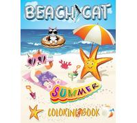 Funny Beach Cats: Summer Coloring Book for Kids