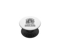 Funny Beach Mom Club Skeleton Salty and Unbothered PopSockets PopGrip Adhesivo