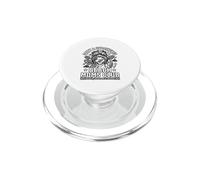 Funny Beach Mom Club Skeleton Salty and Unbothered PopSockets PopGrip para MagSafe