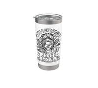 Funny Beach Mom Club Skeleton Salty and Unbothered Vaso térmico de acero inoxidable de doble pared