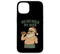 Funny Beach Santa - Ho Ho Hold My Beer, Pájaro del Dedo Medio Carcasa para iPhone 13