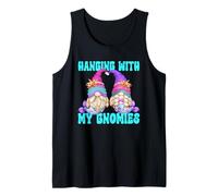 Funny Beach Saying Hanging with My Gnomies Mermaid Gnomes Camiseta sin Mangas