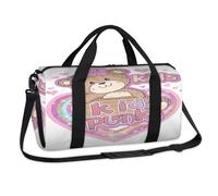 Funny Bear - Bolsa de lona deportiva con diseño de corazón y arcoíris para fin de semana, bolsa de viaje informal, para viajes, gimnasio, equipaje, para niños, niñas, niños, mujeres y hombres