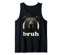 Funny Bear Bruh Humor Meme Zoo Day Niños Niñas Camiseta sin Mangas