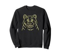 Funny Bear Face - Gráfico de Contorno de Cara de Oso Sudadera