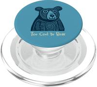 Funny Bear Juego de Palabras Demasiado Genial para Oso PopSockets PopGrip para MagSafe