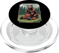 Funny Bear Operando Cortacésped Bosque PopSockets PopGrip para MagSafe