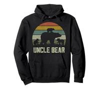 Funny Bear Uncle Shirts, Three Cub Kids Día del Padre Tíos Sudadera con Capucha