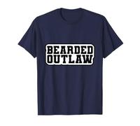 Funny Beard Lover Gift Idea for Men Who Live the Outlaw Life Camiseta