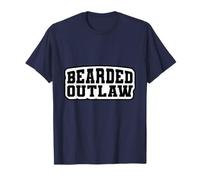 Funny Beard Lover Gift Idea for Men Who Live the Outlaw Life Camiseta