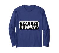 Funny Beard Lover Gift Idea for Men Who Live the Outlaw Life Manga Larga