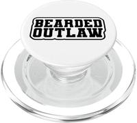 Funny Beard Lover Gift Idea for Men Who Live the Outlaw Life PopSockets PopGrip para MagSafe