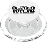Funny Beard Lover Gift Idea for Men Who Live the Outlaw Life PopSockets PopGrip para MagSafe