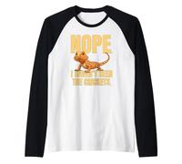 Funny Bearded Dragon Meme Nope I Haven't Seen The Crickets Camiseta Manga Raglan