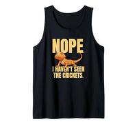 Funny Bearded Dragon Meme Nope I Haven't Seen The Crickets Camiseta sin Mangas