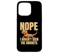 Funny Bearded Dragon Meme Nope I Haven't Seen The Crickets Carcasa para iPhone 15 Pro MAX
