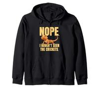 Funny Bearded Dragon Meme Nope I Haven't Seen The Crickets Sudadera con Capucha
