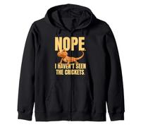 Funny Bearded Dragon Meme Nope I Haven't Seen The Crickets Sudadera con Capucha